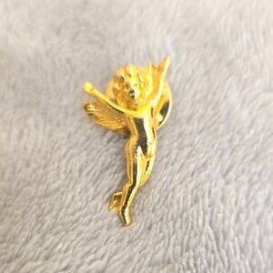 Gold Tone Angel Pin